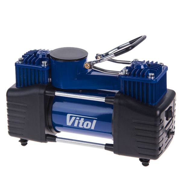 Компресор "ViTOL" K-72 150psi/25Amp /90л/2 циліндра /шланг 5,0м/клеми