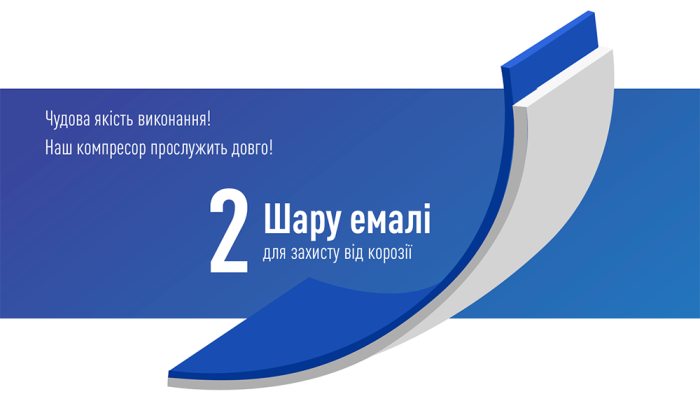 Компресор "ViTOL" K-72 150psi/25Amp /90л/2 циліндра /шланг 5,0м/клеми
