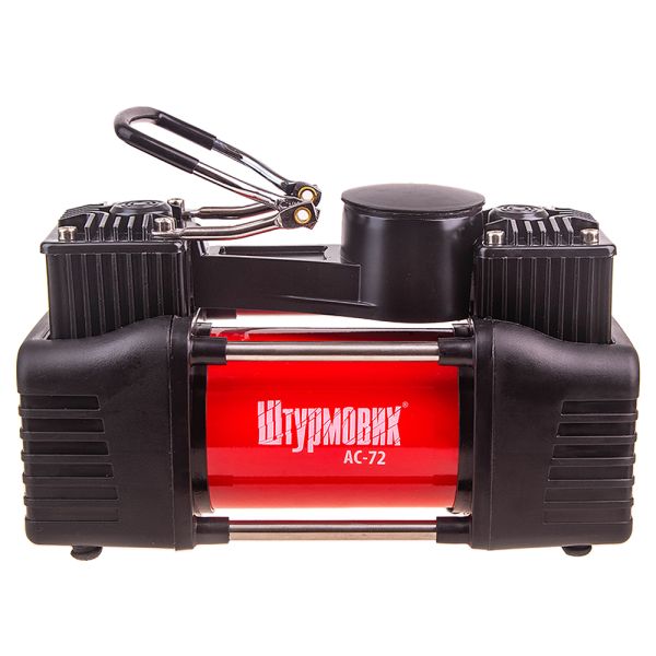 Компресор "Штурмовик" AC-72 150psi/25Amp /90л/2 циліндра /шланг 5,0м/клеми