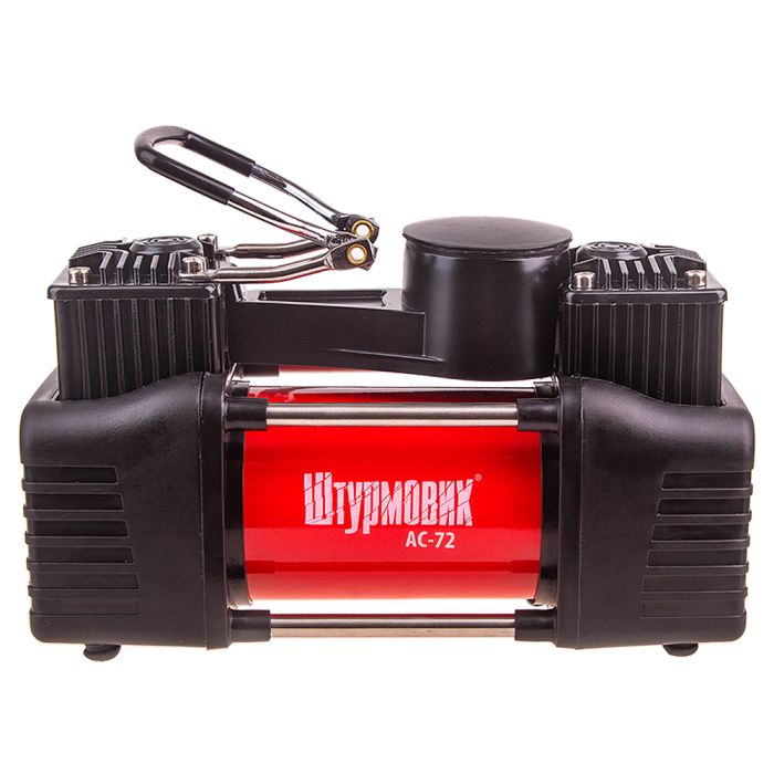 Компресор "Штурмовик" AC-72 150psi/25Amp /90л/2 циліндра /шланг 5,0м/клеми