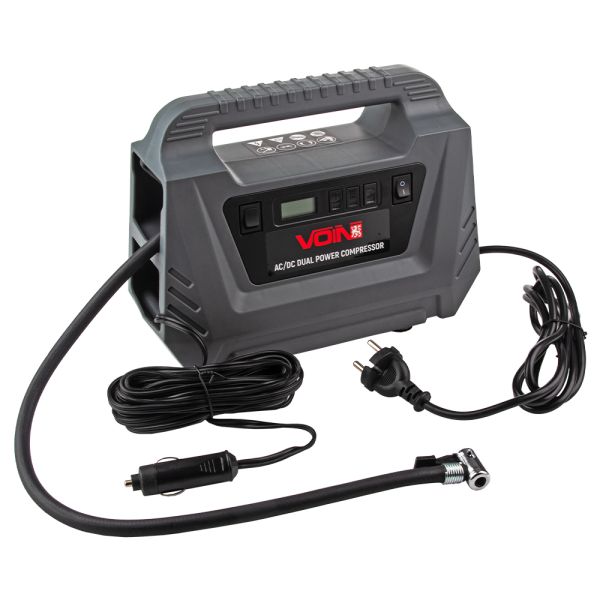Компресор автомобільний "VOIN" VC-220 116psi/10А/25л/AC /DC/Автостоп