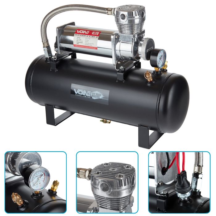 Компресор автомобільний "VOIN" VL-720 "OFF ROAD MASTER" 200psi/23A/100л/2.5GL