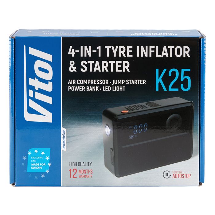 Компресор "ViTOL" K-25 4in1/14.8V/22.2wh/6000mAh