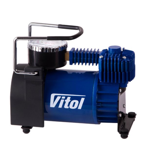 Компресор "ViTOL" K-52 150psi/15Amp/40л/Автостоп/прикурювач